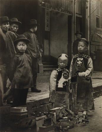 ARNOLD GENTHE (1869-1942) Chinese New Year, Old Chinatown, San Francisco.